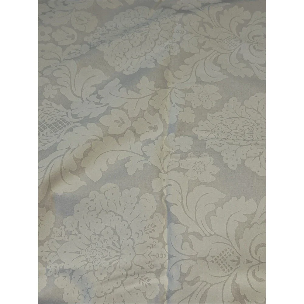 Michael Miller Delovely Damask White Tonal Cotton Quilting Fabric 2.2 Yd X 45